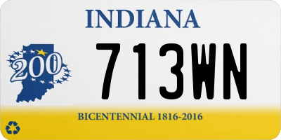 IN license plate 713WN
