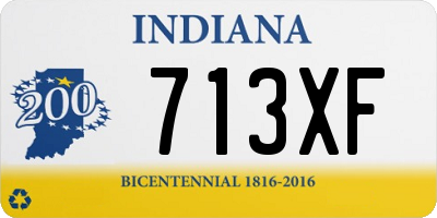 IN license plate 713XF