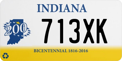 IN license plate 713XK