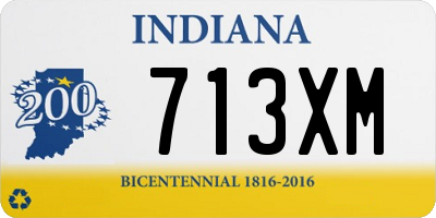 IN license plate 713XM