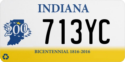 IN license plate 713YC