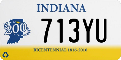 IN license plate 713YU