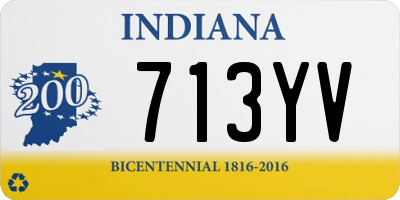 IN license plate 713YV