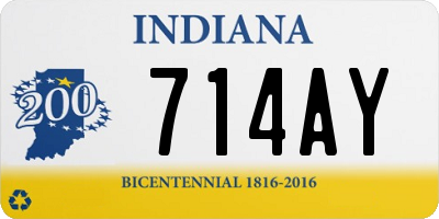 IN license plate 714AY