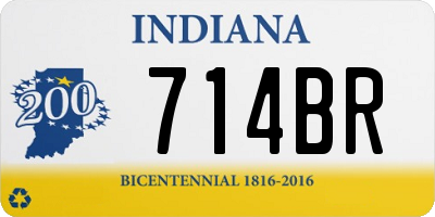 IN license plate 714BR