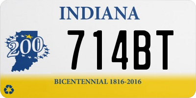 IN license plate 714BT