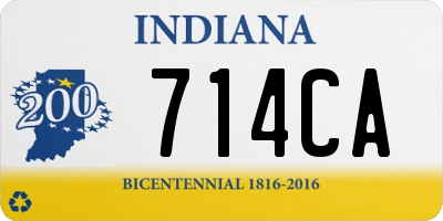 IN license plate 714CA