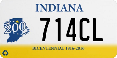 IN license plate 714CL