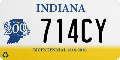 IN license plate 714CY