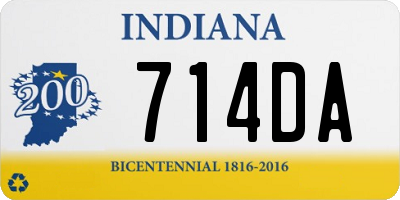 IN license plate 714DA