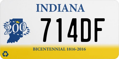IN license plate 714DF