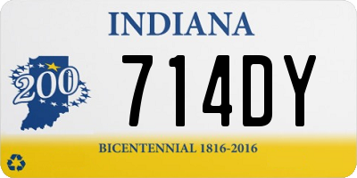 IN license plate 714DY
