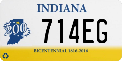 IN license plate 714EG