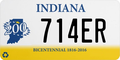 IN license plate 714ER