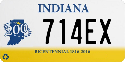 IN license plate 714EX