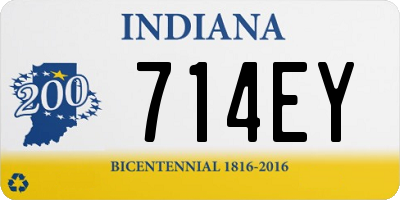 IN license plate 714EY
