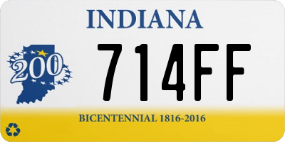 IN license plate 714FF