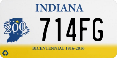 IN license plate 714FG