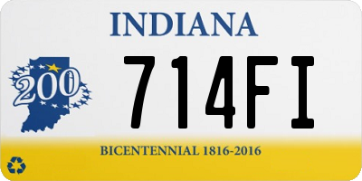 IN license plate 714FI