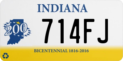 IN license plate 714FJ