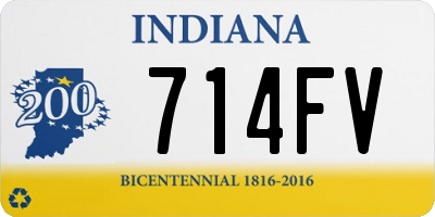 IN license plate 714FV