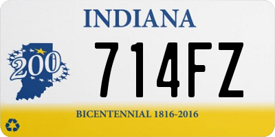 IN license plate 714FZ