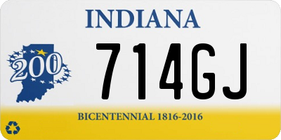 IN license plate 714GJ