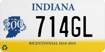 IN license plate 714GL