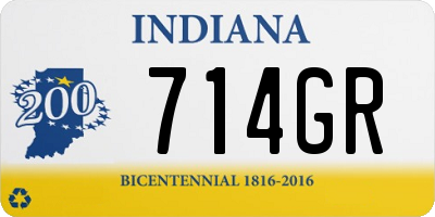 IN license plate 714GR