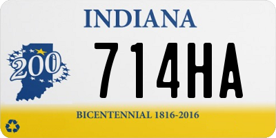 IN license plate 714HA