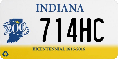 IN license plate 714HC