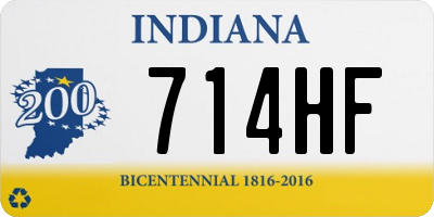 IN license plate 714HF