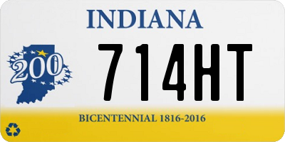 IN license plate 714HT