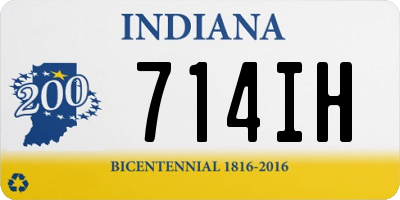 IN license plate 714IH