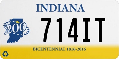 IN license plate 714IT