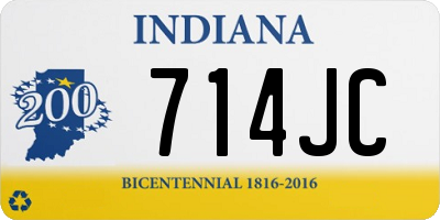 IN license plate 714JC