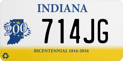 IN license plate 714JG