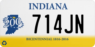 IN license plate 714JN