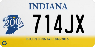 IN license plate 714JX