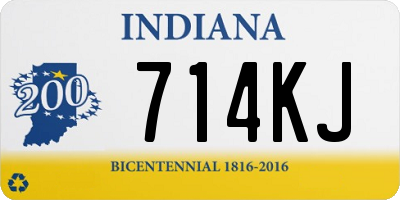 IN license plate 714KJ