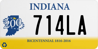 IN license plate 714LA