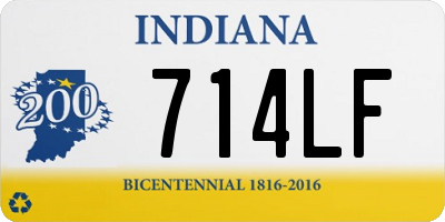 IN license plate 714LF