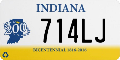 IN license plate 714LJ