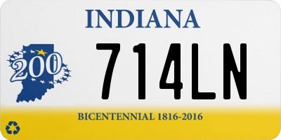 IN license plate 714LN