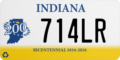 IN license plate 714LR