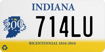 IN license plate 714LU