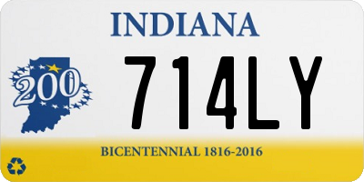 IN license plate 714LY