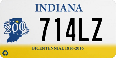 IN license plate 714LZ