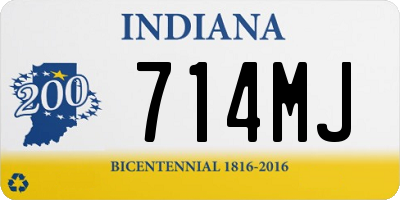 IN license plate 714MJ