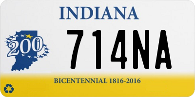 IN license plate 714NA